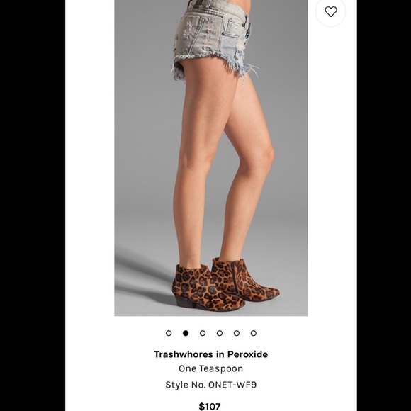 COPY - One Teaspoon Trashwhores in Peroxide - Picture 5 of 6